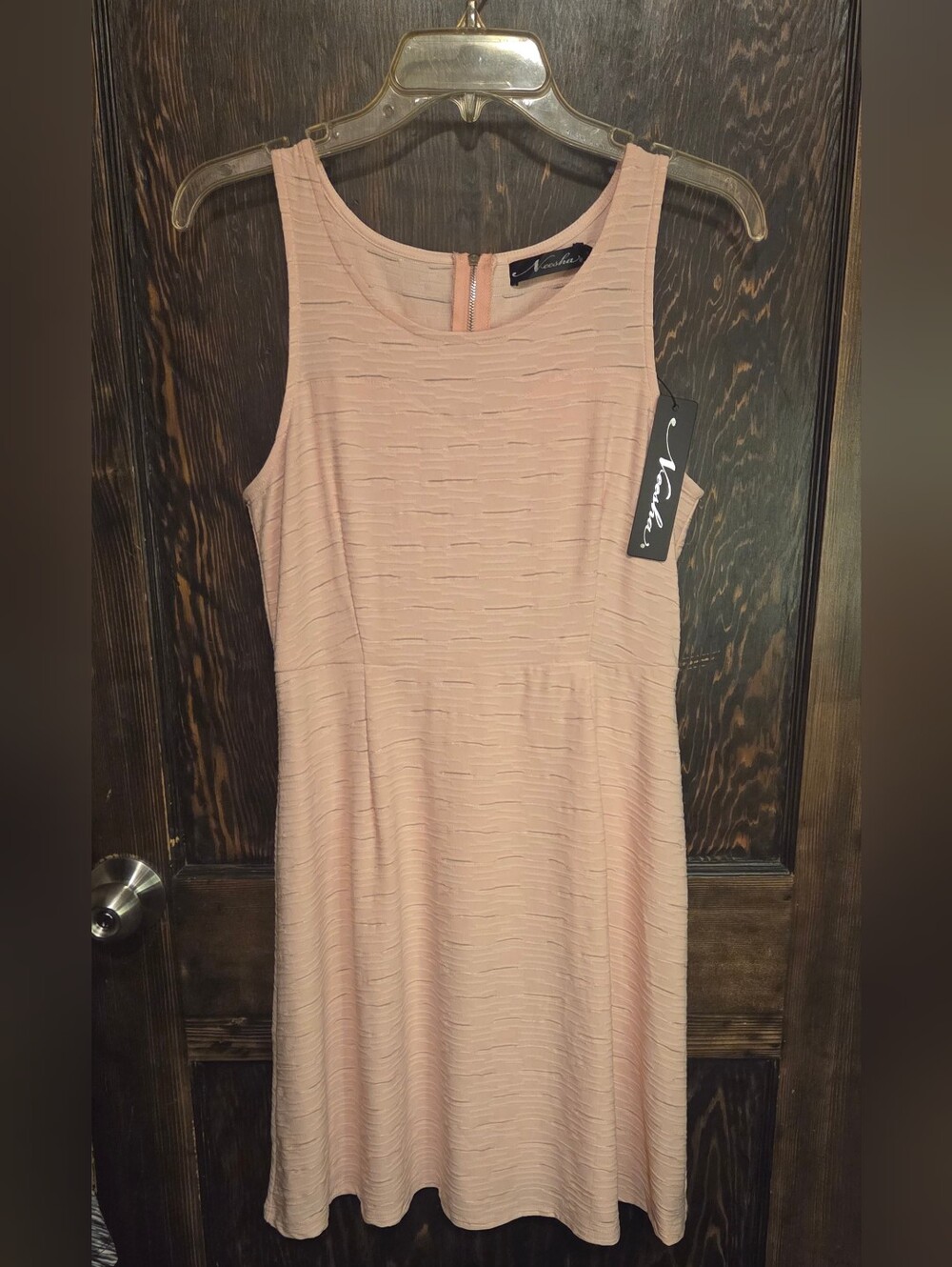 NWT Neesha Blush Pink, Textured Knit Skater Dress